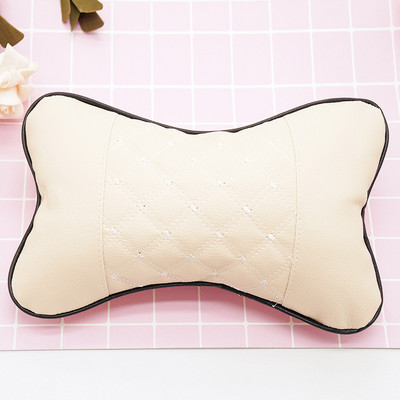 Perne pentru gât mașină Ambele părți din piele Pu 1 buc Pachet Tetiera pentru ameliorarea durerilor de cap Fibră umplută Pernă universală pentru mașină Stil interior