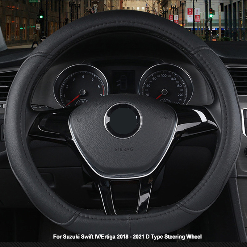 D típusú autó kormánykerék burkolat burkolat Suzuki Swift IV / Ertiga 2018 2019 2020 2021 D forma fonat a kormányon Volant