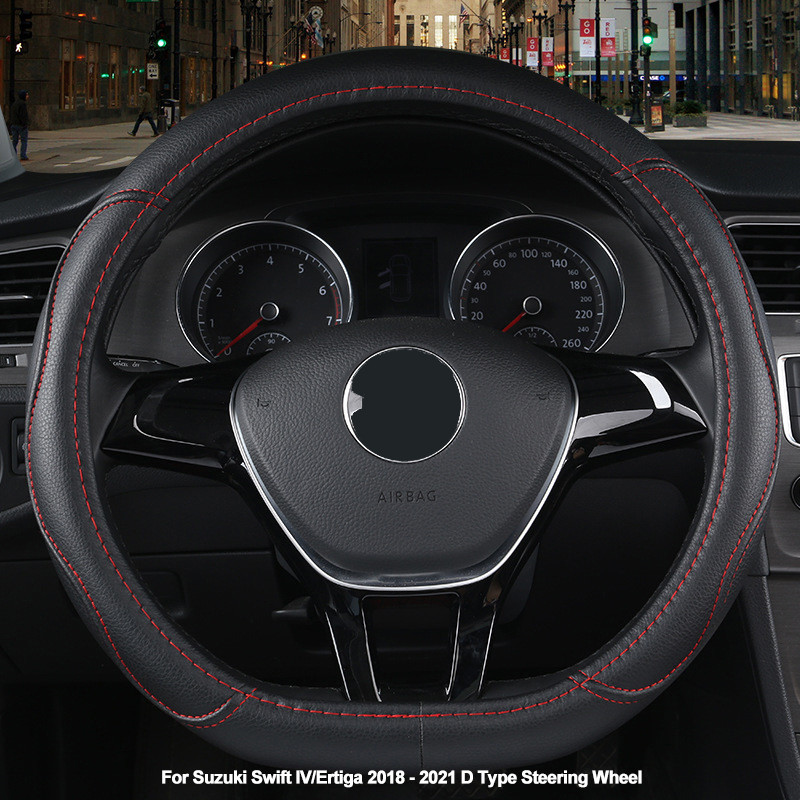 D típusú autó kormánykerék burkolat burkolat Suzuki Swift IV / Ertiga 2018 2019 2020 2021 D forma fonat a kormányon Volant