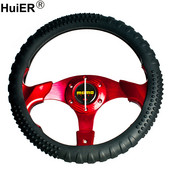 HuiER silikonska zaštita okoliša, navlaka za volan automobila, protuklizna, 36-40 CM, navlaka za volan za stil automobila, navlake za automobil