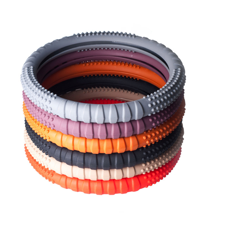 HuiER silikonska zaštita okoliša, navlaka za volan automobila, protuklizna, 36-40 CM, navlaka za volan za stil automobila, navlake za automobil