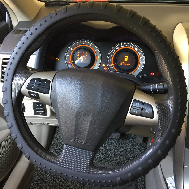 HuiER silikonska zaštita okoliša, navlaka za volan automobila, protuklizna, 36-40 CM, navlaka za volan za stil automobila, navlake za automobil