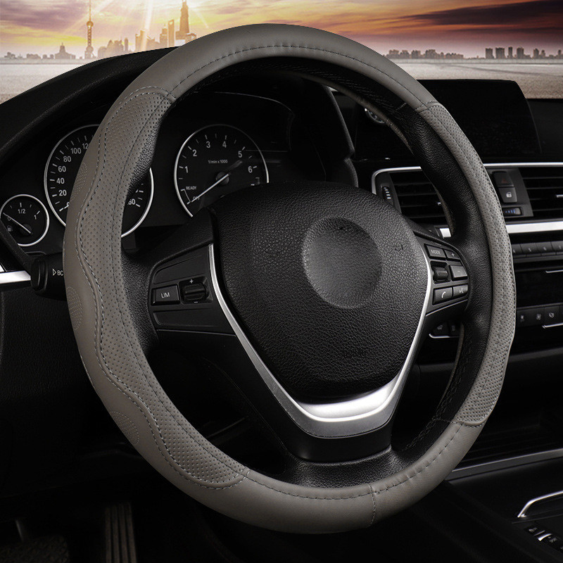7 színű autó kormánykerék borítása univerzális Volant fonat a kormányon Fashion csúszásmentes Funda Volante Auto Car Styling