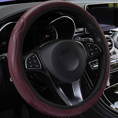 Navlaka za volan automobila Funda Volante Pletenica na volanu Volan Udobna Izdržljiva Za 37 38 CM Auto Bez unutarnjeg prstena