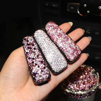 Autós napszemüvegtartók Jegykártya-rendező autóban napellenző szemüvegrögzítő, autós kártyacsipesz Bling Decor autós kiegészítő nők számára