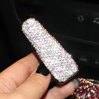 Autós napszemüvegtartók Jegykártya-rendező autóban napellenző szemüvegrögzítő, autós kártyacsipesz Bling Decor autós kiegészítő nők számára