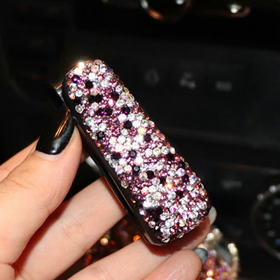 Autós napszemüvegtartók Jegykártya-rendező autóban napellenző szemüvegrögzítő, autós kártyacsipesz Bling Decor autós kiegészítő nők számára