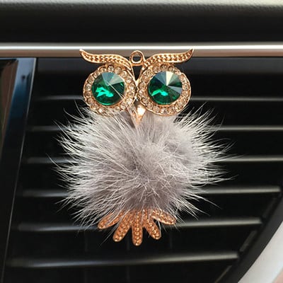 Aranyos prémes bagoly autódíszítések, autók kiárusító parfüm klipek illat autó aroma diffúzor Bling autós kiegészítők belső dekoráció