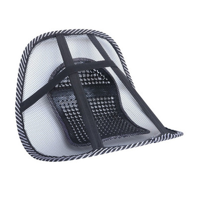 Kvėpuojanti automobilio juosmens pagalvė masažo karoliukai sėdynės nugaros atramos padėklas ledinis šilko tinklelis medinis karoliukas juosmens pagalvėlė automobilio vidaus apdaila