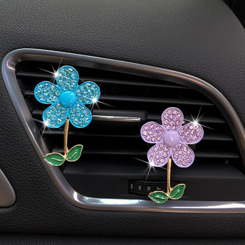 2022 New Flower Car Accessories Girls Air Vent Clip Car Aroma Difuser Flavor Auto Freshener In Car Decoration Interior Χονδρική