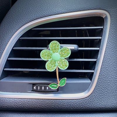 2022 m. Nauji gėlių automobilių aksesuarai, mergaičių oro ventiliacijos spaustukai, automobilių aromato difuzorius, skonio automobilių gaiviklis, automobilių interjero didmeninė prekyba