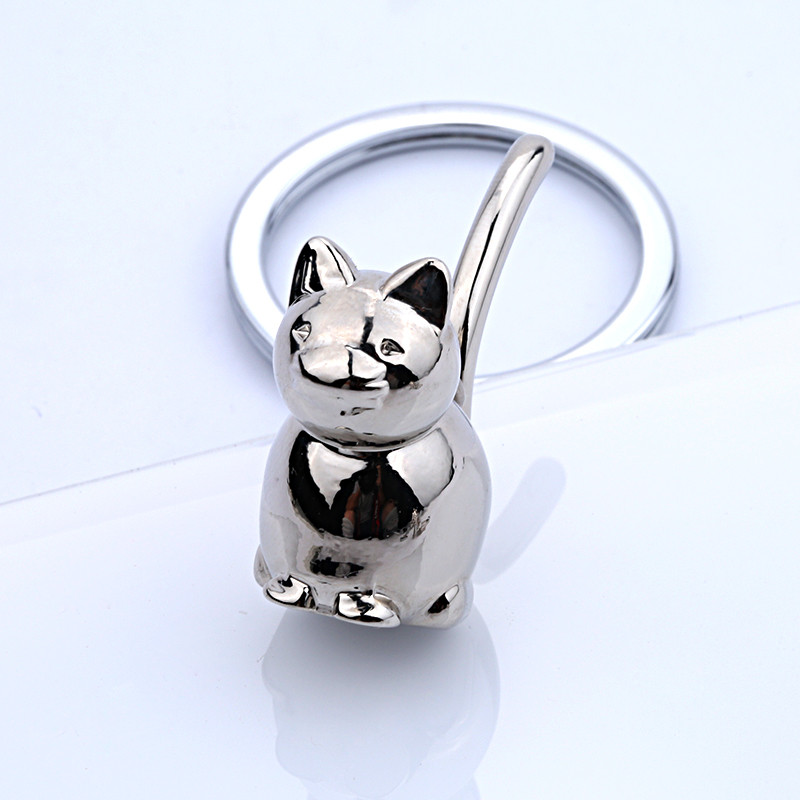 3D Cat Raktų Pakabukas Mielas Moterų Raktų Pakabukas Kačiukas Lucky Cat Raktų Pakabukas Raktų Pakabukas Vyriškas Automobilis Portachiavi Chaveiro Llaveros Bag Charm