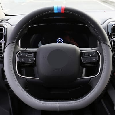 4 boje navlake za volan automobila Wrap Pletenica Funda Volante protiv klizanja za Citroen C5 AIRCROSS 2017 2018 2019 2020 Dodaci za automobile
