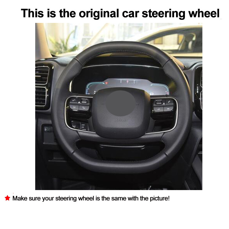 4 boje navlake za volan automobila Wrap Pletenica Funda Volante protiv klizanja za Citroen C5 AIRCROSS 2017 2018 2019 2020 Dodaci za automobile