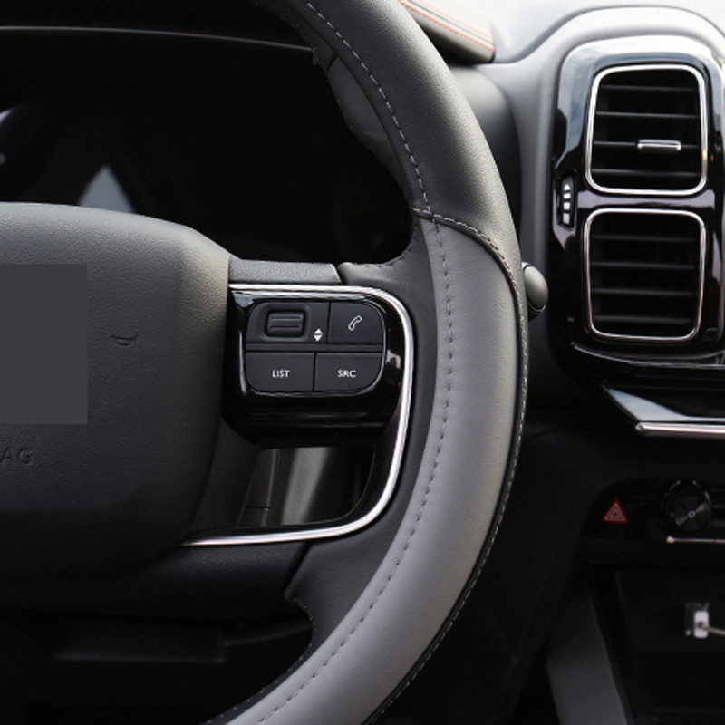 4 boje navlake za volan automobila Wrap Pletenica Funda Volante protiv klizanja za Citroen C5 AIRCROSS 2017 2018 2019 2020 Dodaci za automobile