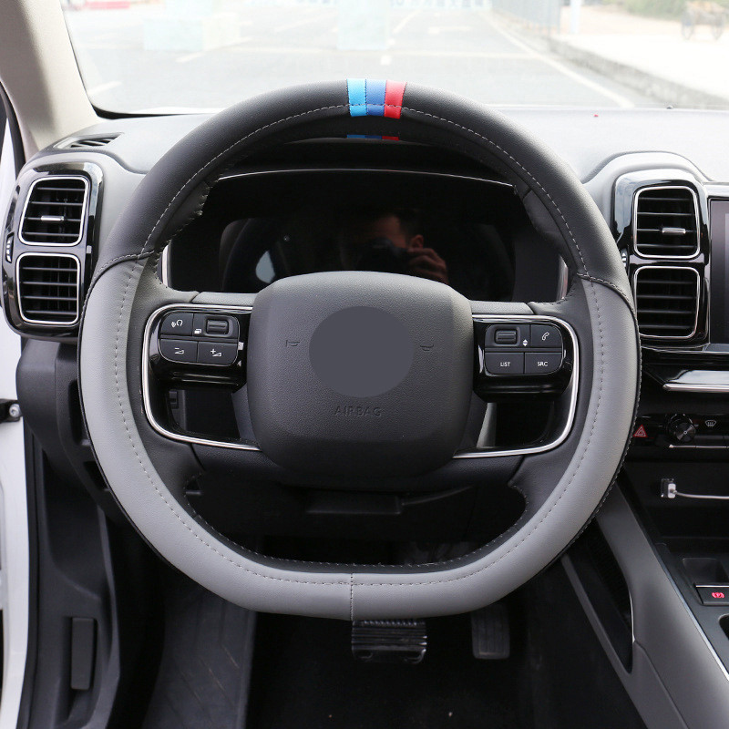 4 boje navlake za volan automobila Wrap Pletenica Funda Volante protiv klizanja za Citroen C5 AIRCROSS 2017 2018 2019 2020 Dodaci za automobile