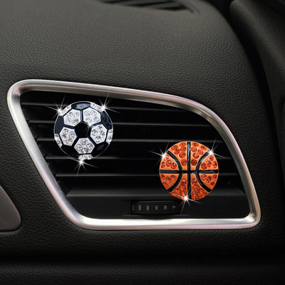 Futbols Basketbols Automašīnas Aksesuāri Salons Auto Dekors Vent Clip Auto Aroma difuzors Smarža Gaisa atsvaidzinātājs Auto Ornaments Dāvanas Vīriešiem