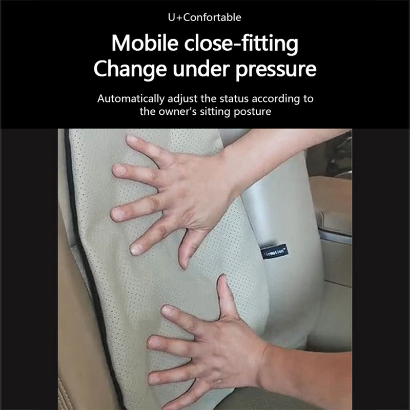 Novi dinamički zračni jastuk za potporu lumbalnog jastuka Pametni jastuk za lumbalnu potporu za automobile Auto univerzalni naslon sjedala Štitnik za naslon struka