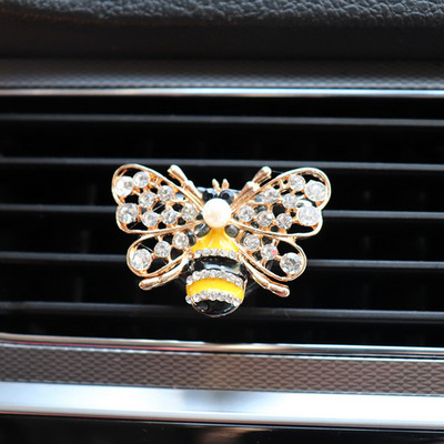 2020 m. naujo automobilio puošmena „Diamond Bee“ automobilių oro gaiviklis „Auto Outlet“ kvepalų klipas automobilių kvapų difuzorius Kūrybiški automobilių priedai mergaitėms