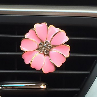 Rhinestone Daisy Flower Okus automobila Aroma Otvor Clip Miris automobila Miris Miris automobila Osvježivač zraka u dekoru interijera automobila za djevojčice