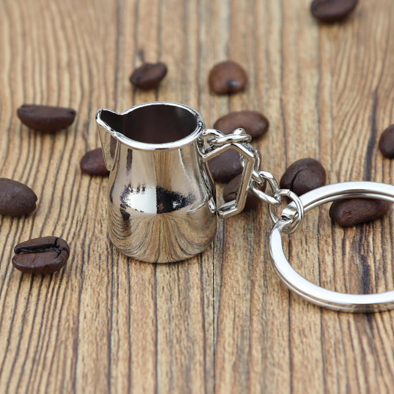 Simulacija Prijenosno posuđe za kavu Barista Privjesak za ključeve Kava Tamper Drška aparata za kafić Moka vrč Privjesak za ključeve Dodaci za espresso Poklon