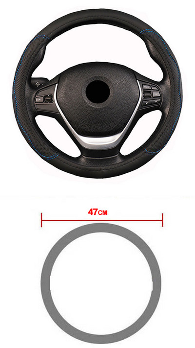 Automobilio vairo dangtis „Volant Braid“ ant vairo, skirtas 36 38 40 42 45 47 50 CM „Funda Volante Car Styling“ auto rankenai