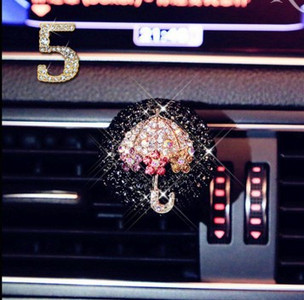 Gyémánt Bling Autós Légfrissítő Virág Szellőző Clip Auto Belső Dekor Autóillat Autó Aroma Diffúzor Illat Autós Kiegészítő Lányoknak