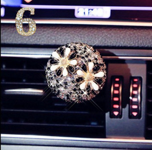 Gyémánt Bling Autós Légfrissítő Virág Szellőző Clip Auto Belső Dekor Autóillat Autó Aroma Diffúzor Illat Autós Kiegészítő Lányoknak