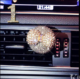 Gyémánt Bling Autós Légfrissítő Virág Szellőző Clip Auto Belső Dekor Autóillat Autó Aroma Diffúzor Illat Autós Kiegészítő Lányoknak