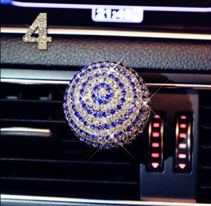 Gyémánt Bling Autós Légfrissítő Virág Szellőző Clip Auto Belső Dekor Autóillat Autó Aroma Diffúzor Illat Autós Kiegészítő Lányoknak
