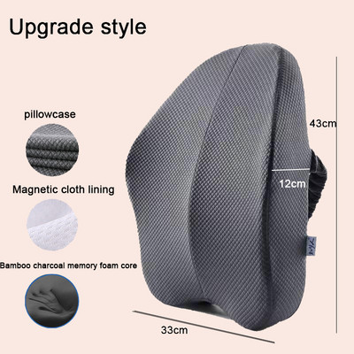 Atminties putplasčio automobilio sėdynės atramos pagalvėlė biuro kėdės pagalvė Automobilinė juosmens pagalvė Automatinė juosmens ortopedinė pagalvė Automatinė masažinė sėdynės pagalvė