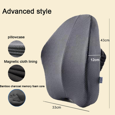 Atminties putplasčio automobilio sėdynės atramos pagalvėlė biuro kėdės pagalvė Automobilinė juosmens pagalvė Automatinė juosmens ortopedinė pagalvė Automatinė masažinė sėdynės pagalvė