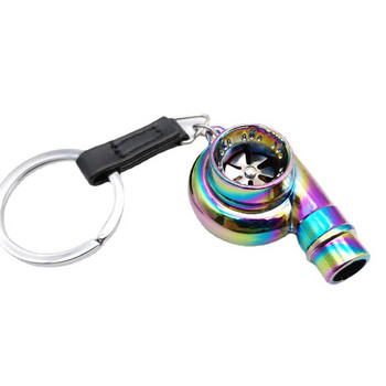 2022 Mini Turbo Turbo Charger Keychain Spinning Turbine Δαχτυλίδι μπρελόκ Μπρελόκ Μπρελόκ αυτοκινήτου Μπρελόκ αυτοκινήτου Αξεσουάρ εσωτερικού χώρου