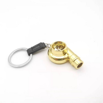 2022 Mini Turbo Turbo Charger Keychain Spinning Turbine Δαχτυλίδι μπρελόκ Μπρελόκ Μπρελόκ αυτοκινήτου Μπρελόκ αυτοκινήτου Αξεσουάρ εσωτερικού χώρου