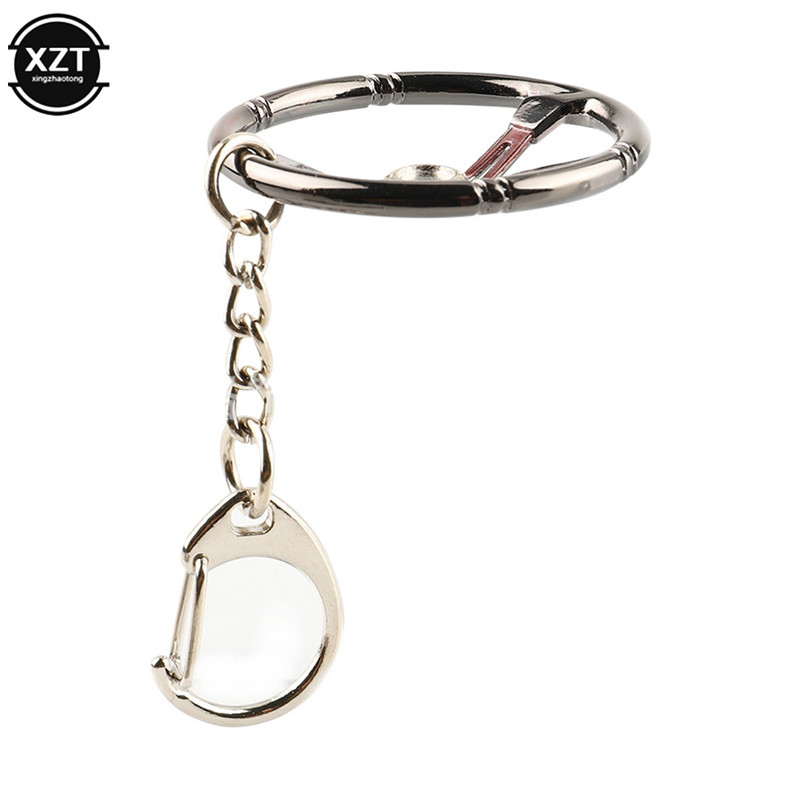 Modni privjesak za ključeve Volan automobila Kreativni model Metalni privjesak za ključeve Trkaći volan Personality Keychain