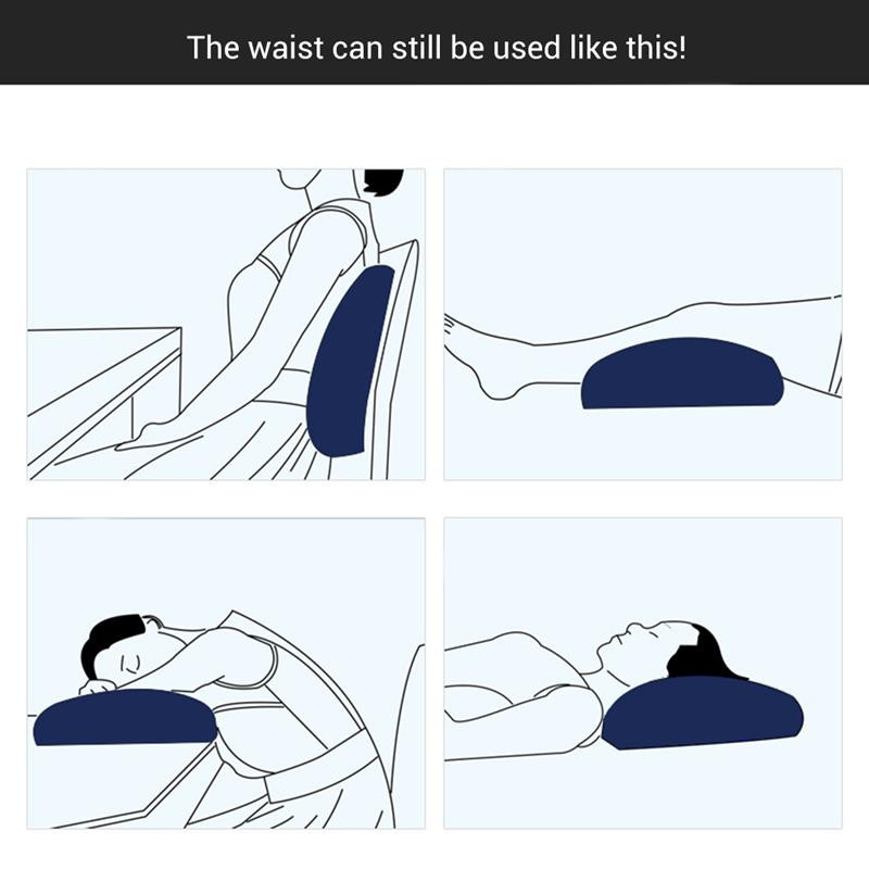 Autosjedalica Jastuk za lumbalnu potporu Jastuk za potporu za leđa na napuhavanje Za kućnu uredsku stolicu Masažer za struk Jastuk za ublažavanje bolova u leđima