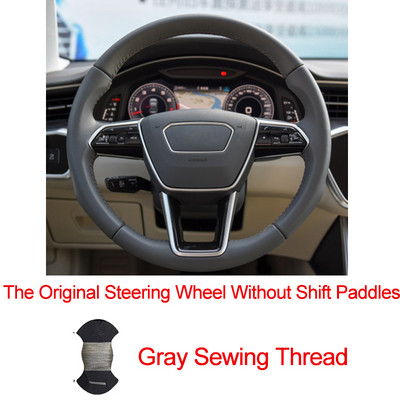 Ručno šivanje poklopca upravljača automobila od pletenice za Audi A6 (C8) Avant Allroad 2018-2019 A7 (K8) 2018-2019 S7 2019