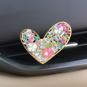 Lovely Diamond Mushroom Solid Car Perfume Heart Vent Clip Outlet Fragrances Auto Εσωτερική διακόσμηση για άρωμα αποσμητικού χώρου για κορίτσια