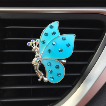 Χαριτωμένο αποσμητικό χώρου με γεύση αυτοκινήτου Auto Perfume Diffuser Aroma Car Butterfly Girl Αξεσουάρ αυτοκινήτου Διακόσμηση εσωτερικού χώρου Κλιπ αεραγωγού