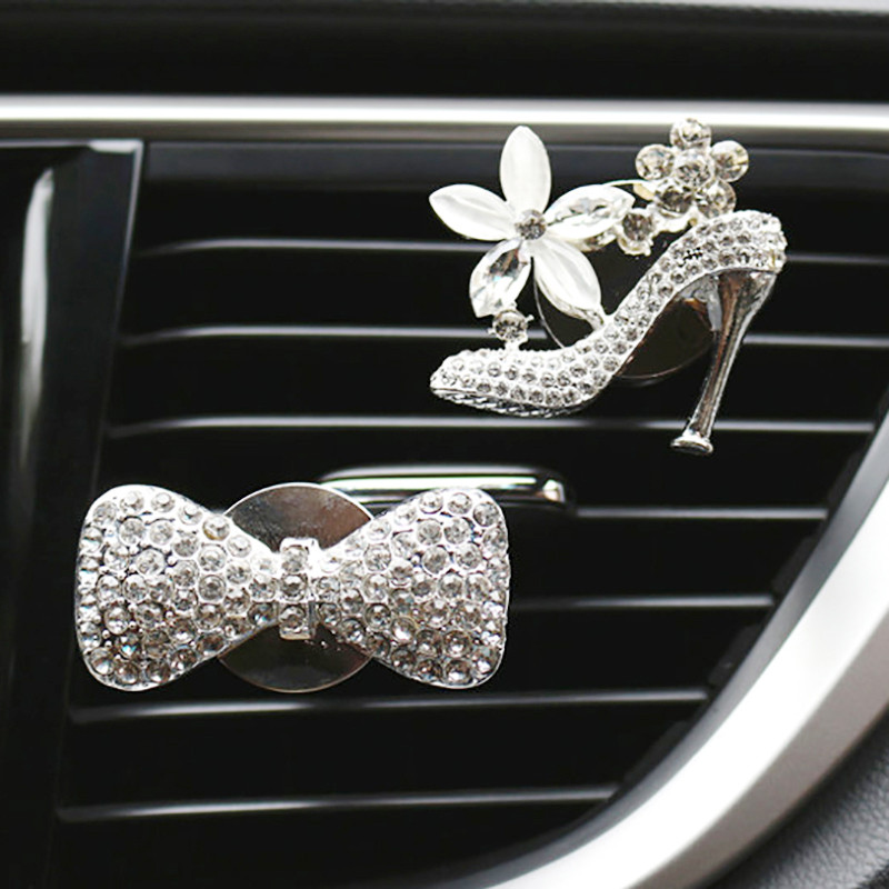 Decorație Bling pentru Aerisire Auto Clip Aromă În Decor Interior Auto Difuzor de aromă Ornamente Accesorii Auto Cadouri pentru fete