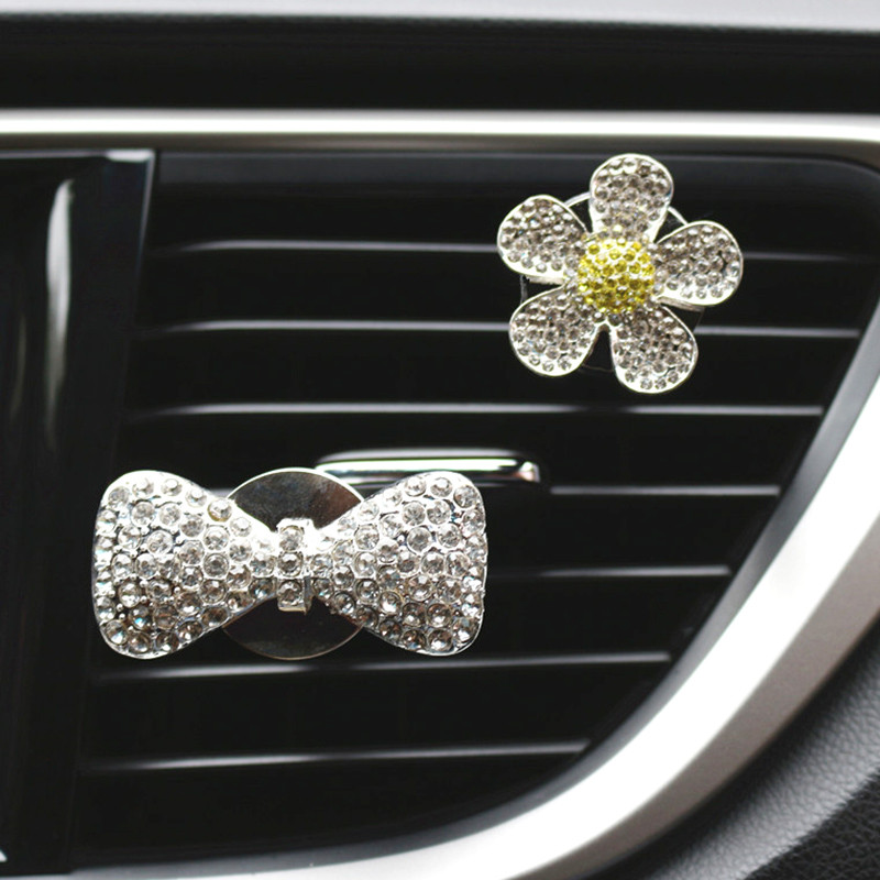 Decorație Bling pentru Aerisire Auto Clip Aromă În Decor Interior Auto Difuzor de aromă Ornamente Accesorii Auto Cadouri pentru fete