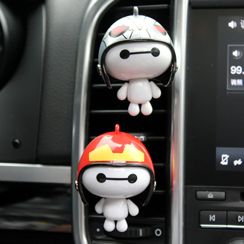 Decor drăguț pentru mașină, figură de desene animate pentru interior, clemă de ventilație, aromă în parfum auto, accesoriu pentru difuzor de arome pentru mașină, ornamente pentru mașini, cadouri