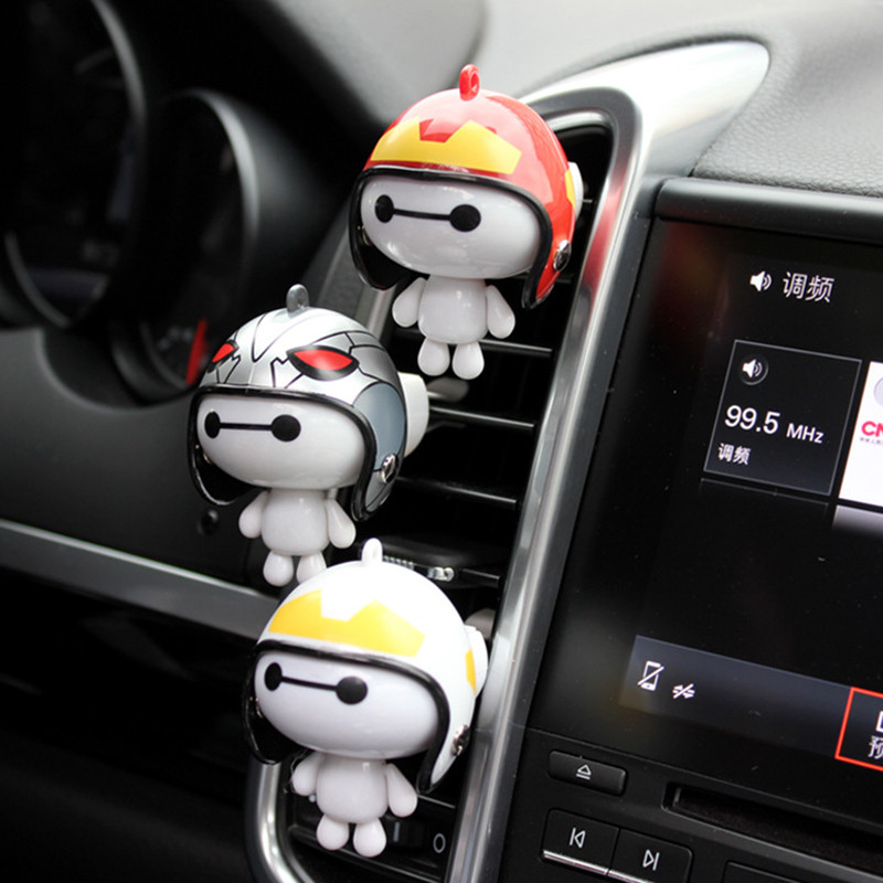 Decor drăguț pentru mașină, figură de desene animate pentru interior, clemă de ventilație, aromă în parfum auto, accesoriu pentru difuzor de arome pentru mașină, ornamente pentru mașini, cadouri