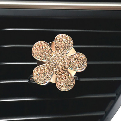 Bling autókiegészítők Virágdísz autókhoz légtelenítő kapocs autós aromadiffúzor ízesítés az autók belső dekorációjában, díszekben, ajándékokban
