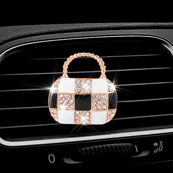 Creative Purse Car Decoratuon Flavoring Interior In Auto Outlet Perfume Clip Car Scent Diffuser Ροζ αξεσουάρ αυτοκινήτου για κορίτσια