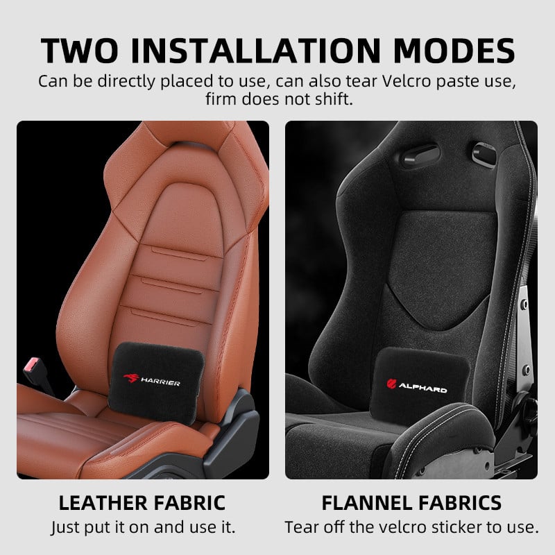 Autós szék derékpárna Deréktámasz Autó Hátsó ülés párna Irodai Otthoni Szék Toyota 86 Harrier Vellfire Alphardhoz
