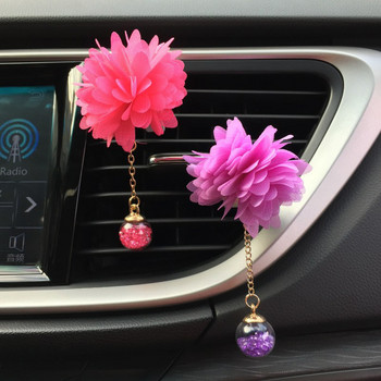 3D Flower Car Air Vent Κρεμαστό Κλιπ Αυτοκινήτου Αρωματικά Αποσμητικά Χώρου Auto Perfume Diffuser Ornaments Αξεσουάρ αυτοκινήτου για κορίτσια