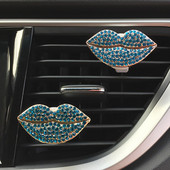 Creative Car Decoration Clip Air Vent Clip Auto Freshener Flavor On Car Aroma Diffuser Διακοσμητικά αυτοκινήτου Αξεσουάρ για κορίτσια Sexy Lips