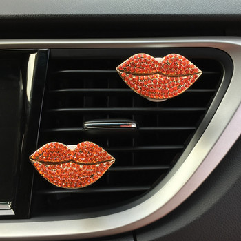 Creative Car Decoration Clip Air Vent Clip Auto Freshener Flavor On Car Aroma Diffuser Διακοσμητικά αυτοκινήτου Αξεσουάρ για κορίτσια Sexy Lips