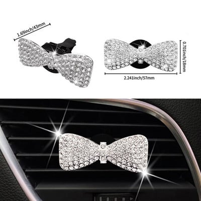 Bling Bowknot Dodaci za automobile Poklon za djevojke Auto Parfem Spojnica Aroma u automobilu Difuzor arome Ukrasi Dekoracija automobila Dropping